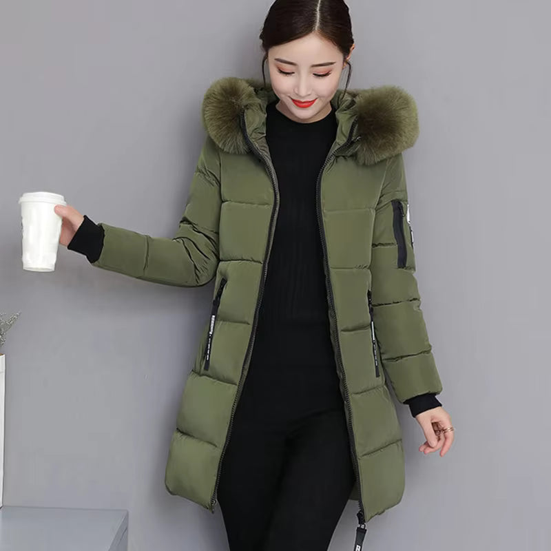Women’s Winter Parka with Fur Collar
