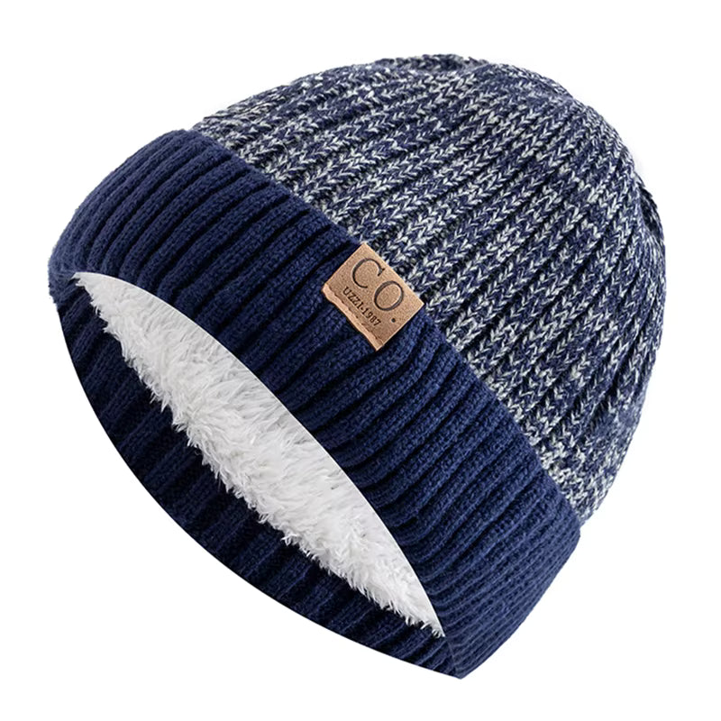 Unisex Two-Tone Winter Beanie